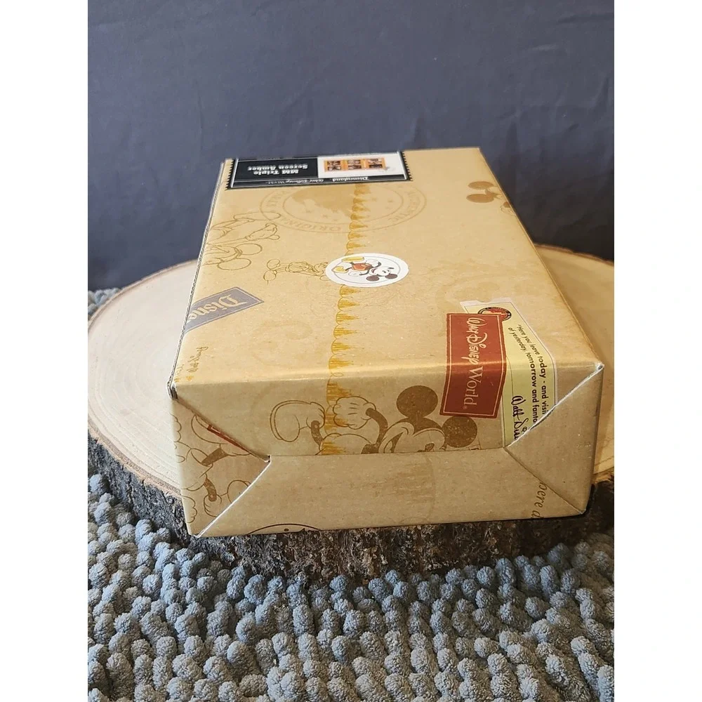 Disneyland Amber Triple Trifold Screen Wood Photo Frame Mickey Mouse~NEW IN BOX